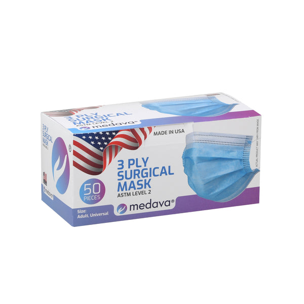 medava® Surgical 3 Ply USA Masks - ASTM Level 2