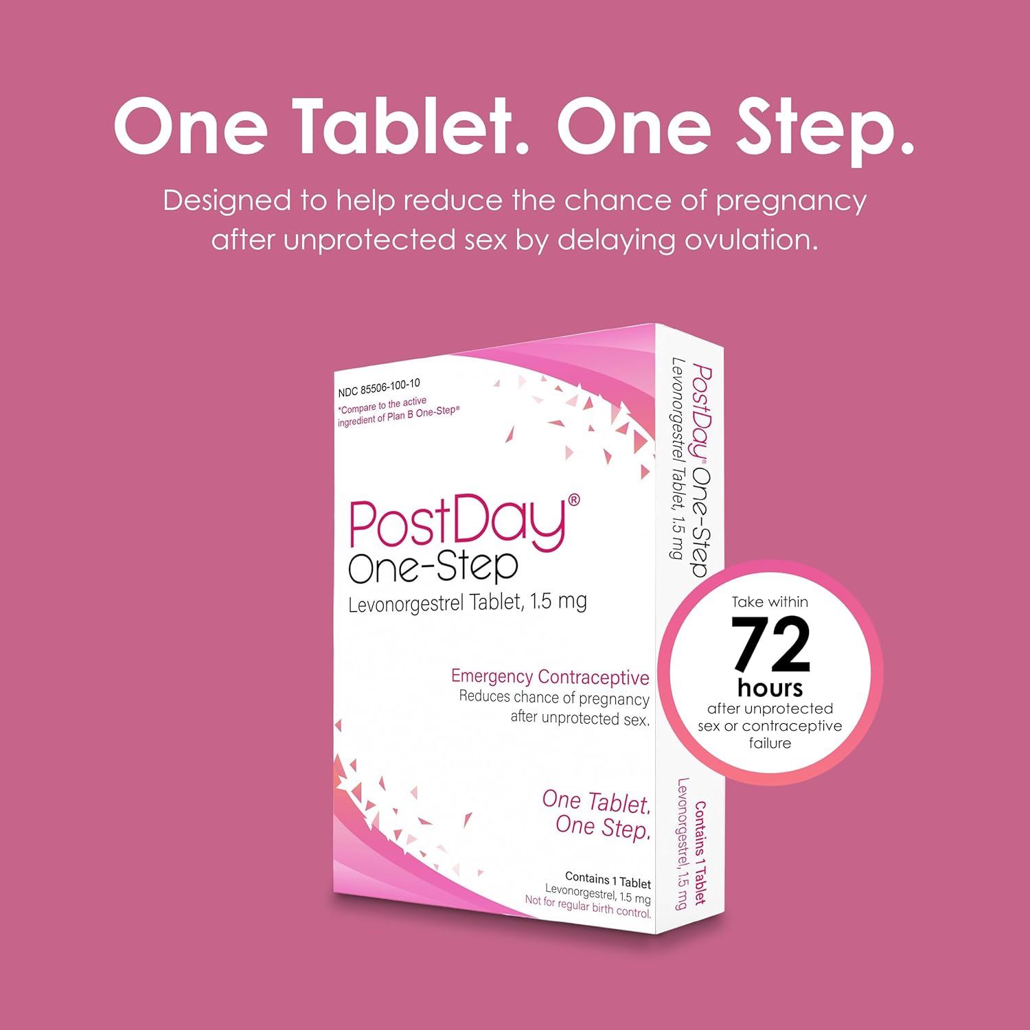 PostDay One-Step Levonorgestrel Tablet - Emergency Contraceptive