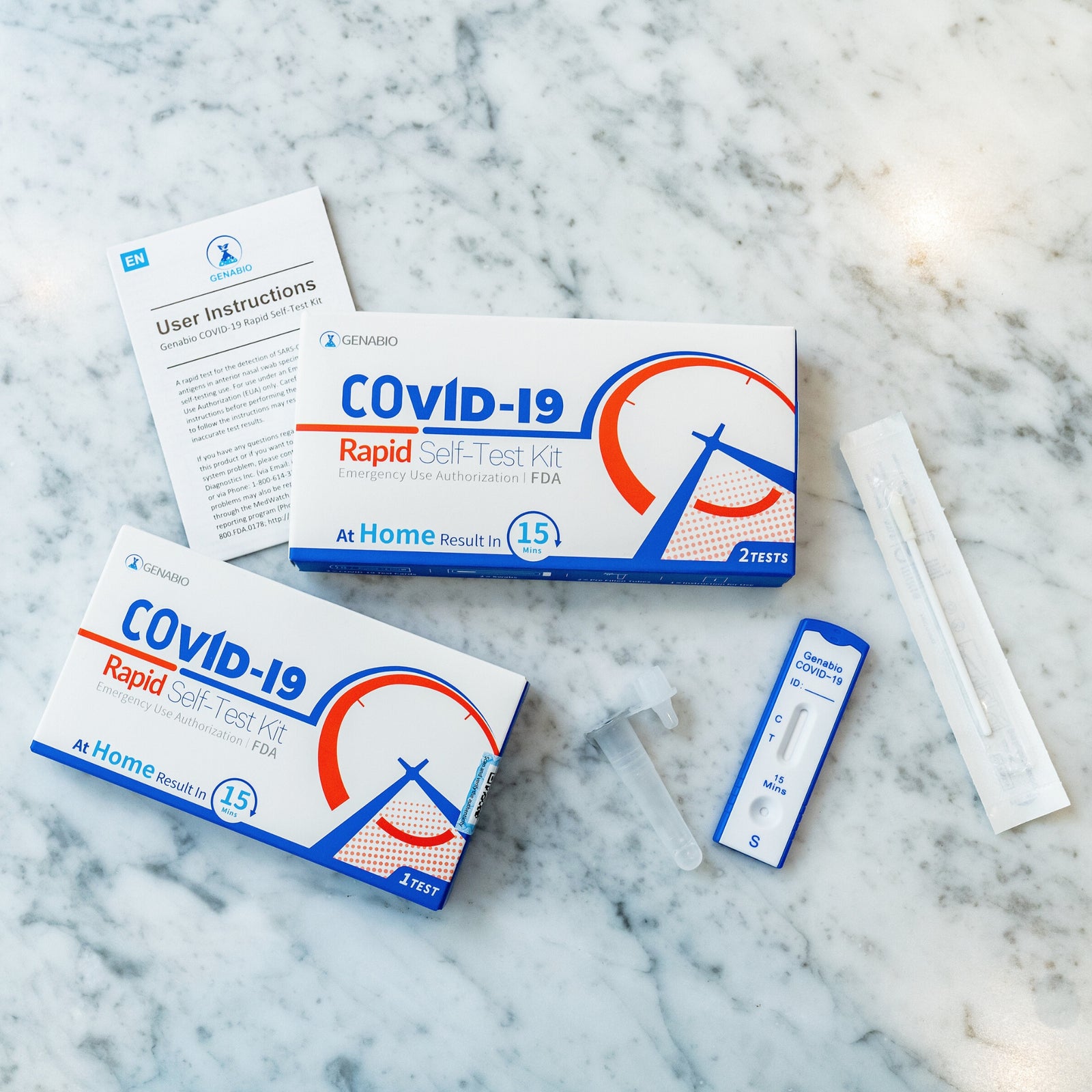 Genabio COVID-19 At-Home Test | 2 Tests