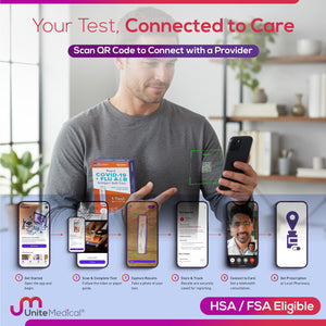 SpeedySwab™ at-home covid-19 and flu a/b test kit, results in 15 minutes, 1 test